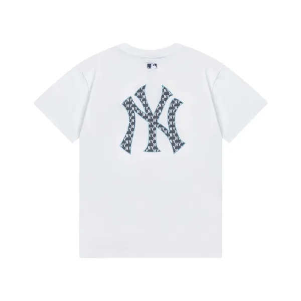 MLB New York Yankees Paisley Logo White T-Shirt - 5