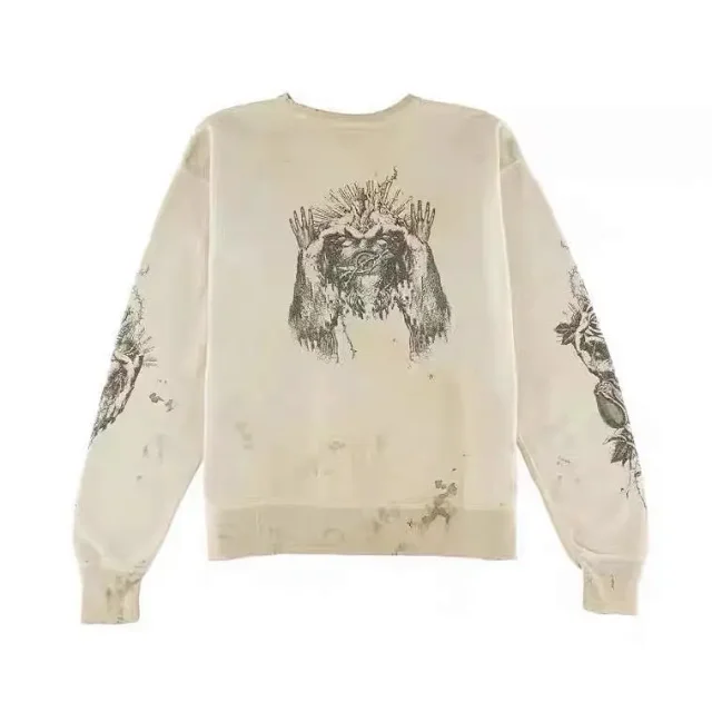 Unbranded Hoodies & Sweatshirts Distressed Graphic Print Hoodie product detail image 51