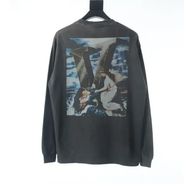 The Salvation Army x Streetwear Collaboration Distressed Olive Long-Sleeve T-Shirt - 75