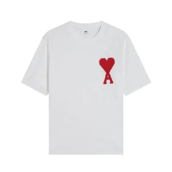 Ami Paris Heart Logo Navy T-Shirt - 29