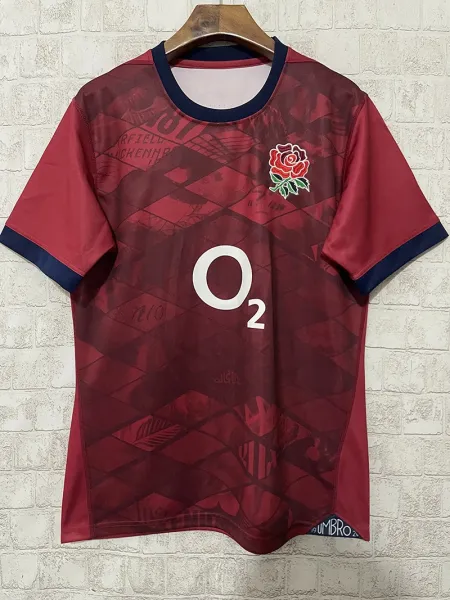 Umbro England Rugby Jersey Burgundy - 1