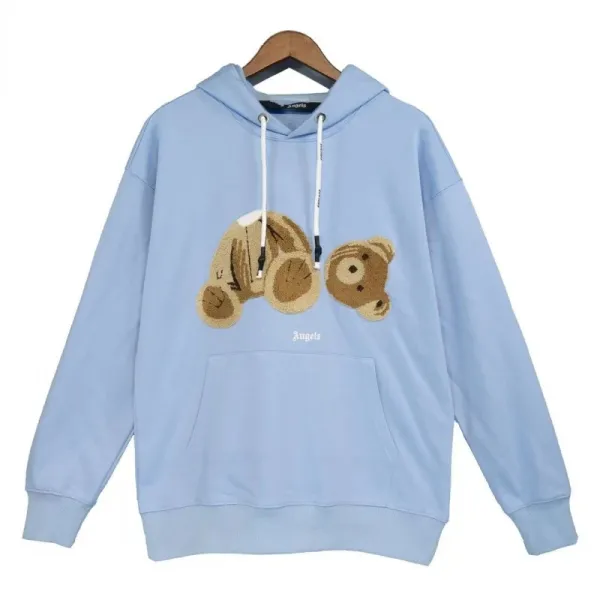 Angels Bear Embroidered Orange Hoodie - 30