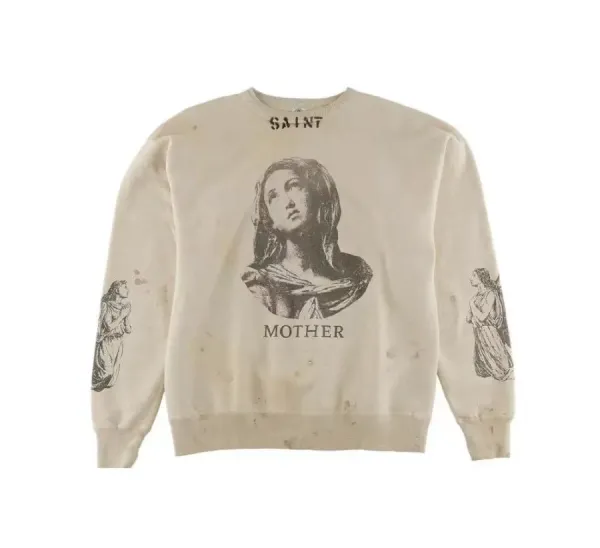 The Salvation Army x Streetwear Collaboration Distressed Olive Long-Sleeve T-Shirt - 59