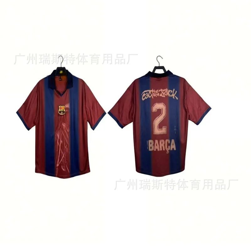 FC Barcelona x UEFA Champions League 2021-22 Third Jersey Pink Lewandowski #9 - 7