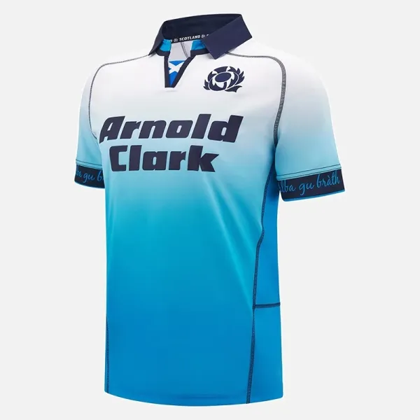 Scotland Rugby x Arnold Clark Gradient Blue Polo - 1