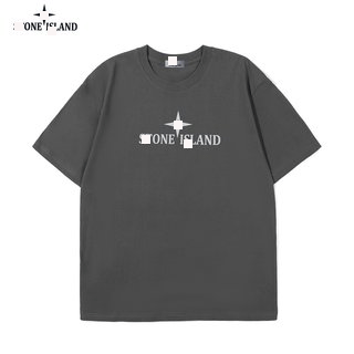 Stone Island Compass Logo T-Shirt Gray - 36