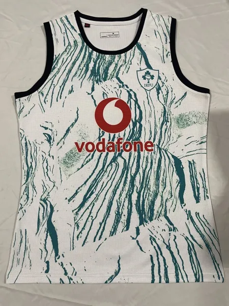 Ireland Rugby Union x Vodafone Tree Bark Print Jersey Vest-Top - 1