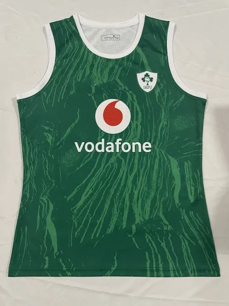 Ireland Rugby Union IRFU x Vodafone Training Vest Green - 1
