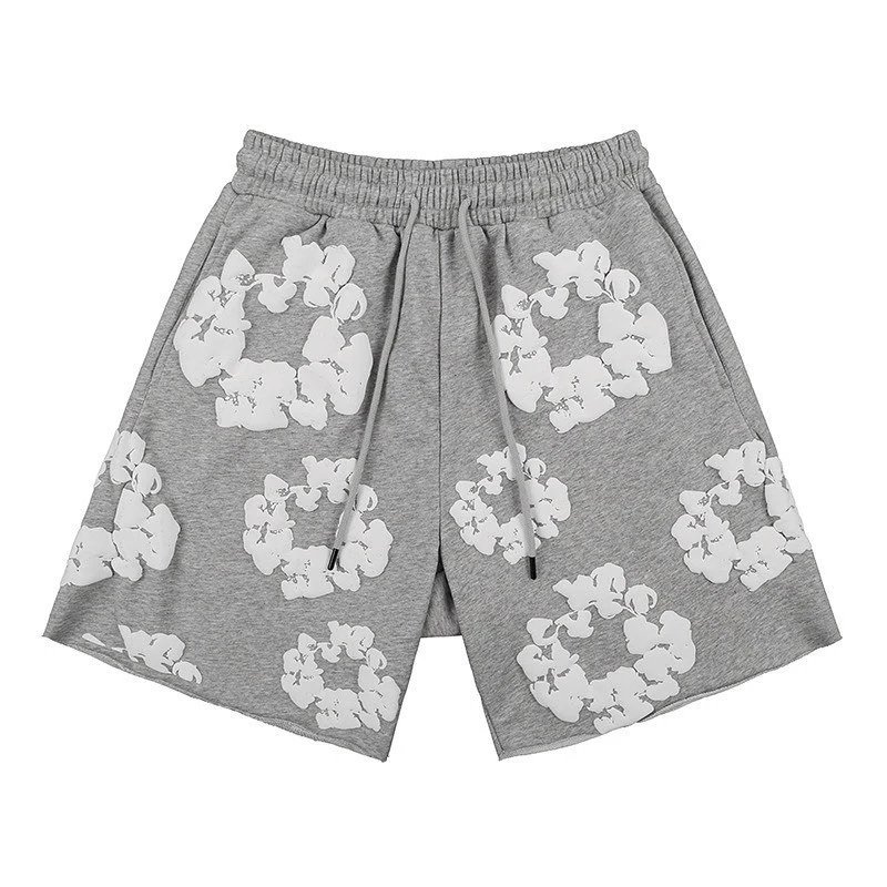 Design Floral Print Purple Sweatpants - 17