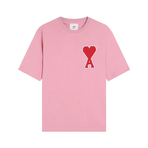 Ami Paris Heart Logo Navy T-Shirt - 33