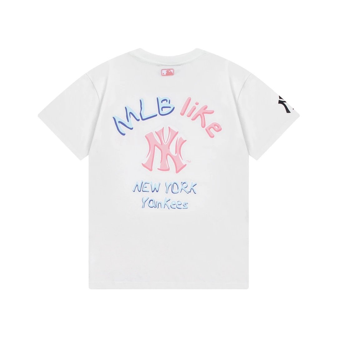 MLB x New York Yankees MLB Like Pink Blue Graphic T-Shirt