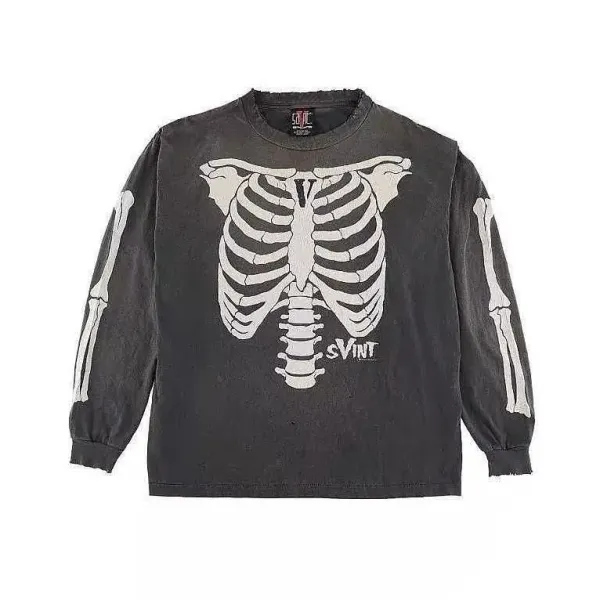 The Salvation Army x Streetwear Collaboration Distressed Olive Long-Sleeve T-Shirt - 69