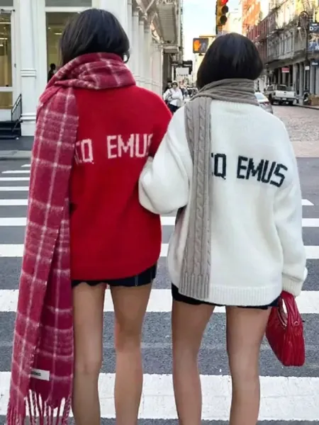 Jacquemus JACQ EMUS Knit Sweater White - 3