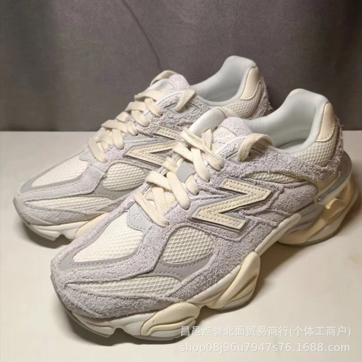 New Balance 9060 Mushroom Brown Dad Shoes Men Women Suede Mesh Sneakers