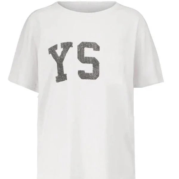Y's YS Logo Print T-shirt White