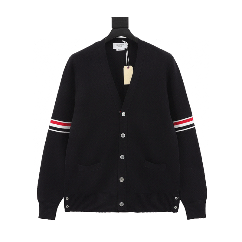Burberry Striped Knit Cardigan
