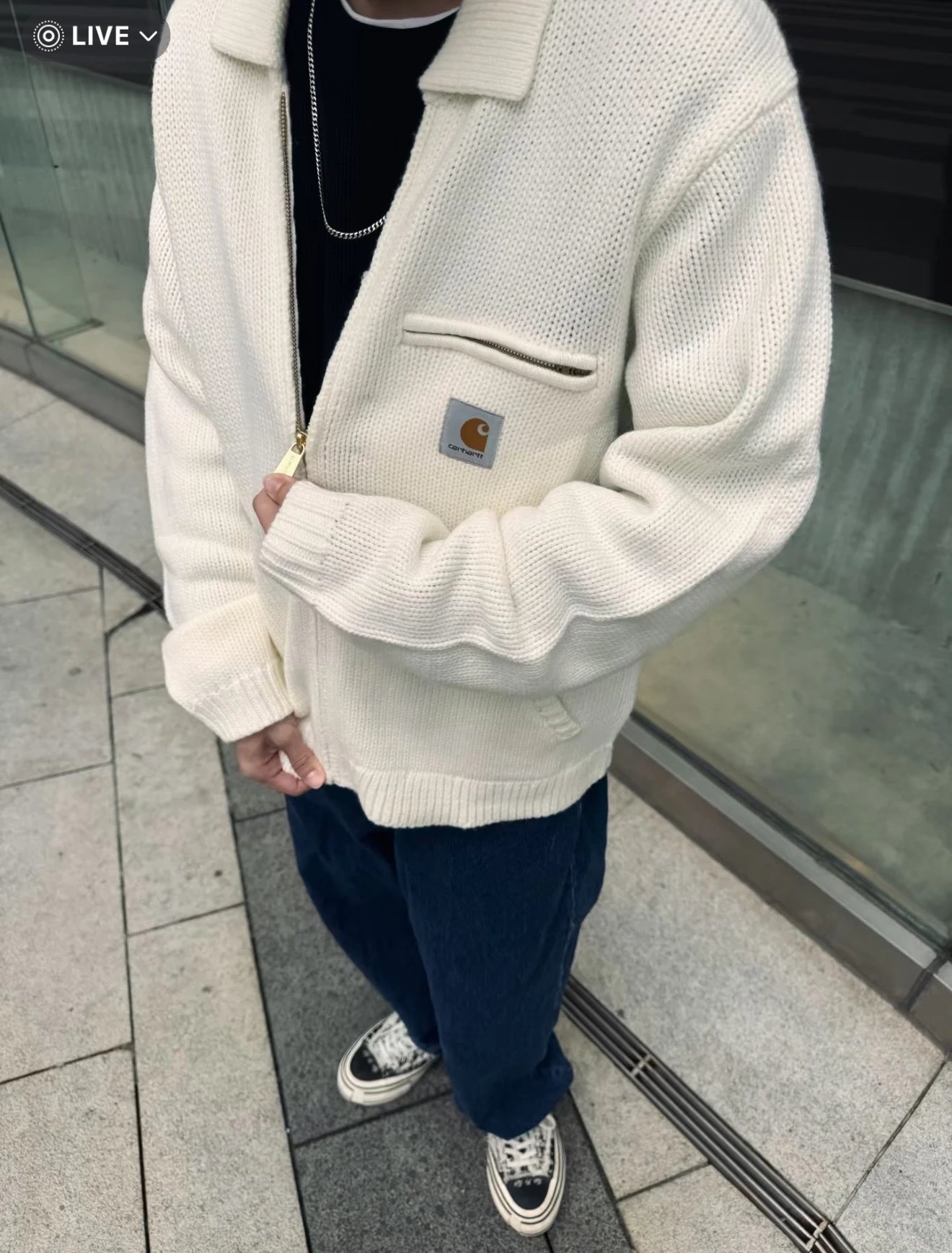 Carhartt WIP Knit Jacket Black Outerwear - 6