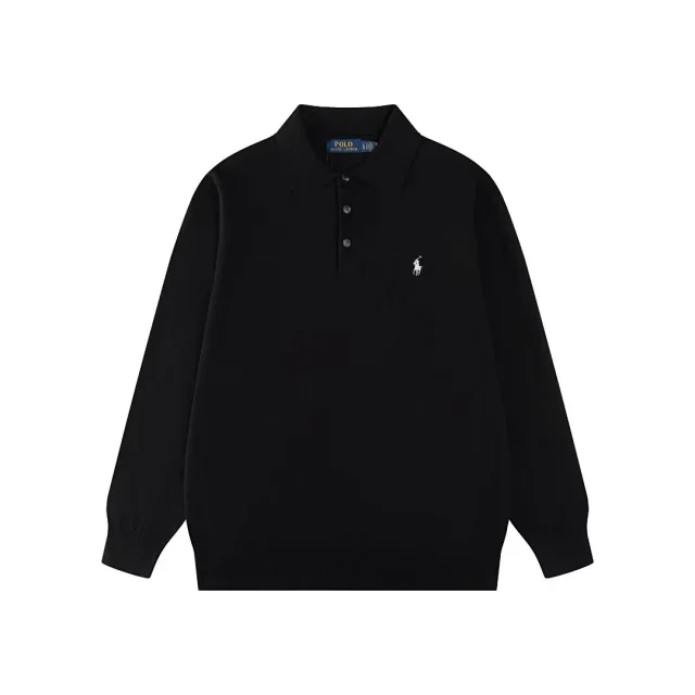 Polo Ralph Lauren Knitwear Long-Sleeve Three-Button Collar Knit Pullover product detail image 9