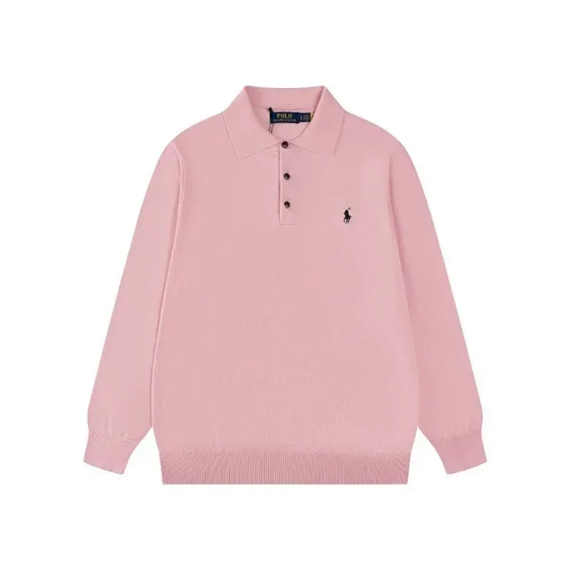 Polo Ralph Lauren Knitwear Long-Sleeve Three-Button Collar Knit Pullover product detail image 23