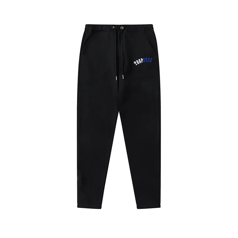 Gradient letter tiger head embroidery hooded sweatshirt + long pants sports suit product image