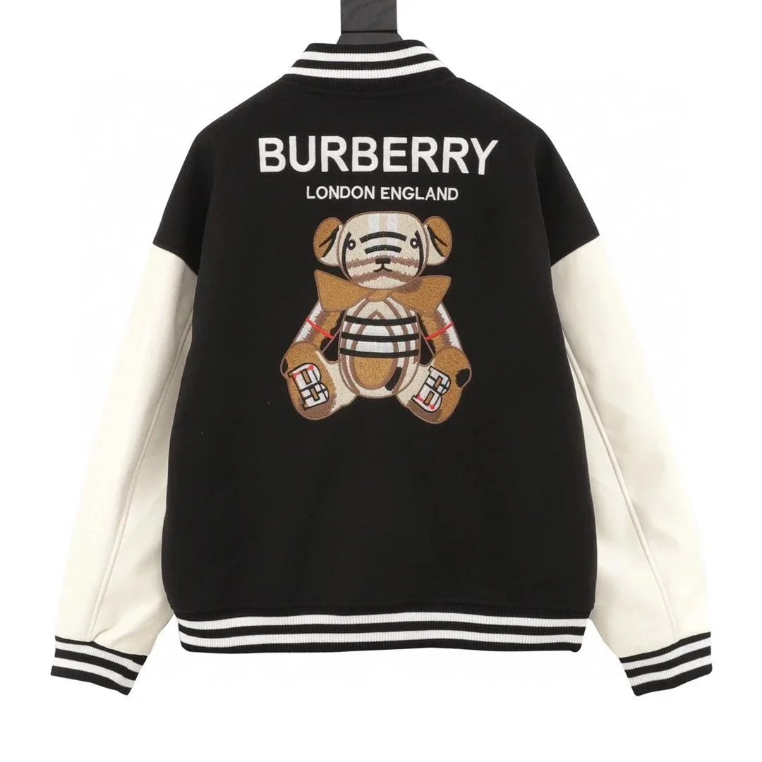 BBR Classic Embroidery Bear Logo Baseball Jacket
