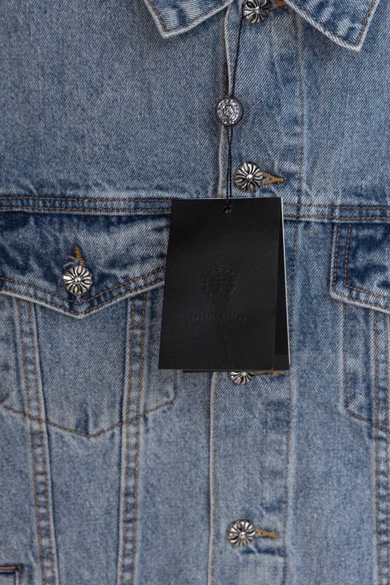 Chrome Hearts Denim Jacket with Cross Design photo 6