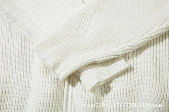 Stone Island Knitwear Full-Zip Ribbed Mock-Neck Sweater product detail image 10
