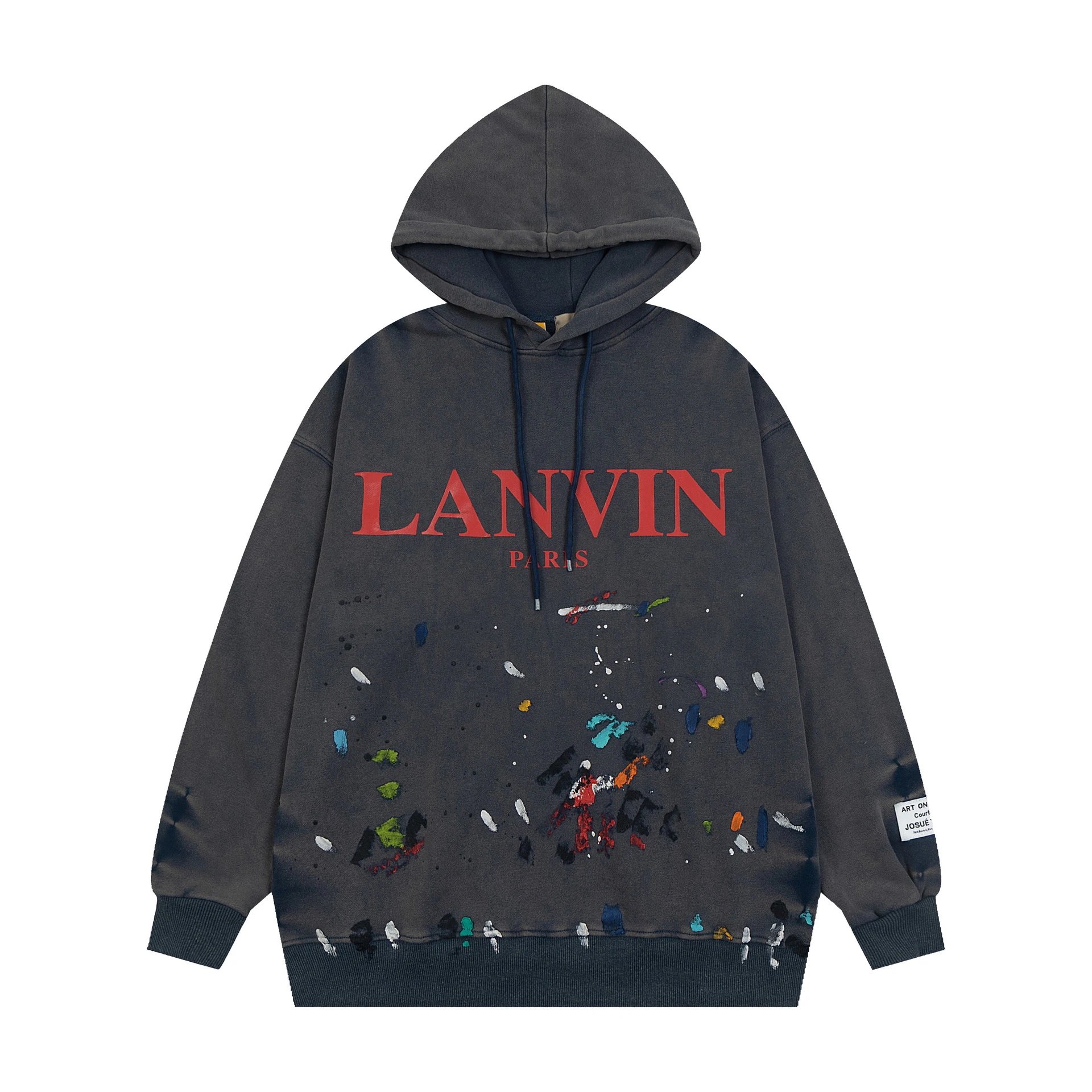 LANVIN Paint Splatter Hoodie