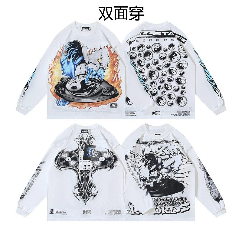Vintage Washed Casual Long Sleeve T-Shirt photo 5