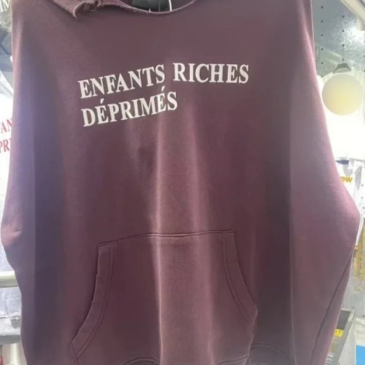 ERD Melancholy Rich Second Generation Washed and Distressed Letter Printed Hooded Sweatshirt(pic9) ERD Melancholy Rich Second Generation Washed and Distressed Letter Printed Hooded Sweatshirt