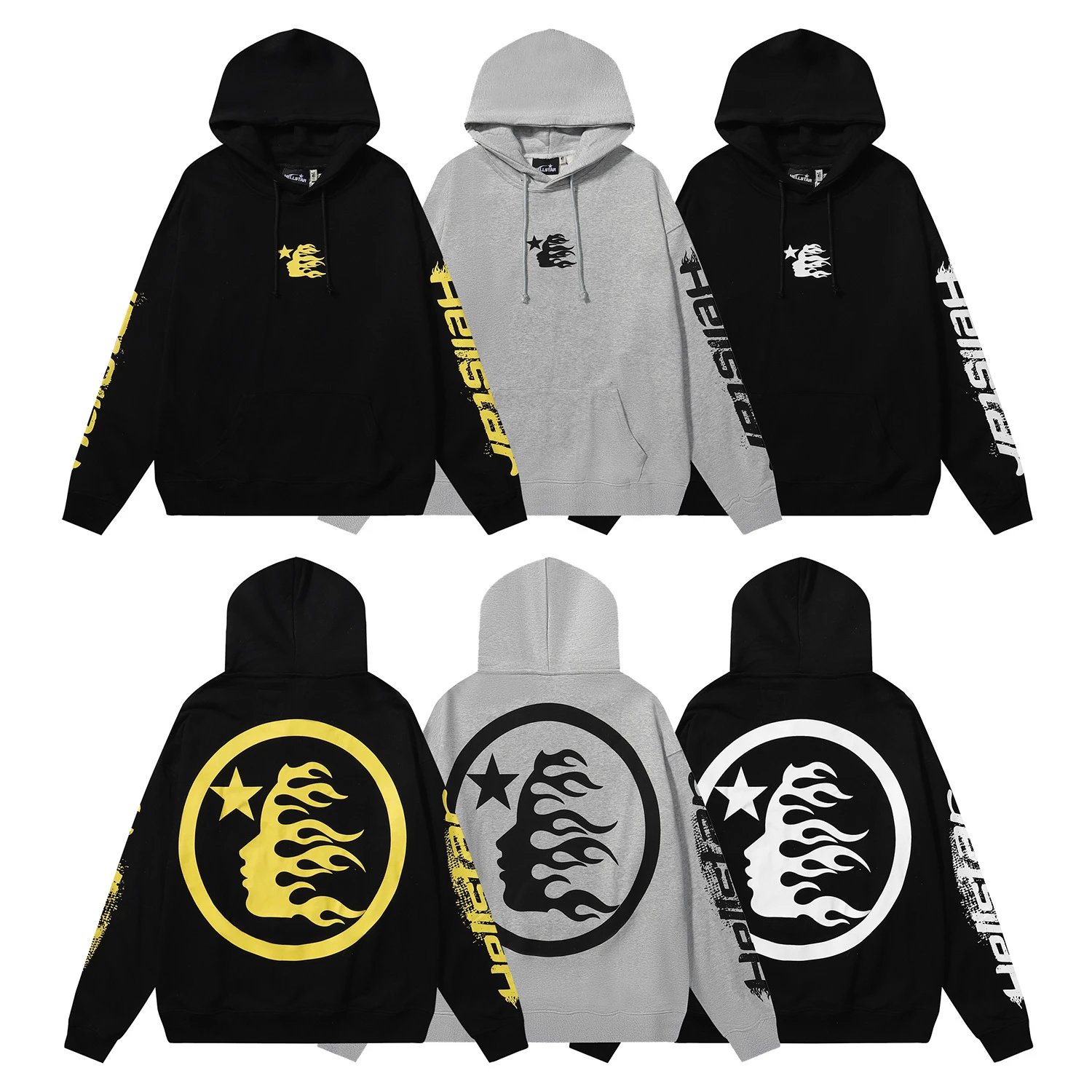 Hellstar Logo Print Crewneck Sweatshirt
