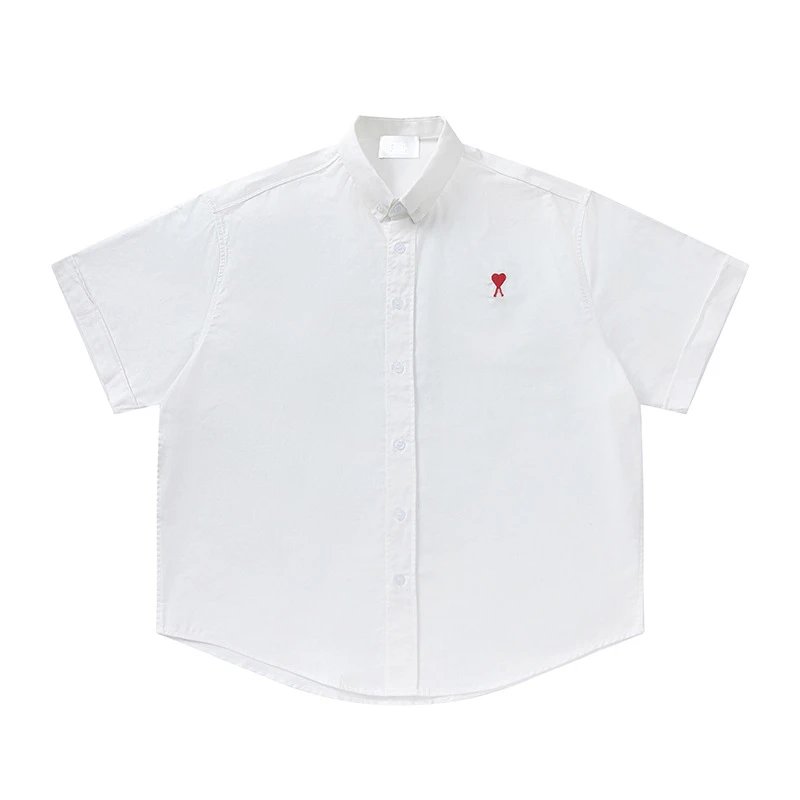 Heart Embroidered Cotton Shirt photo 2