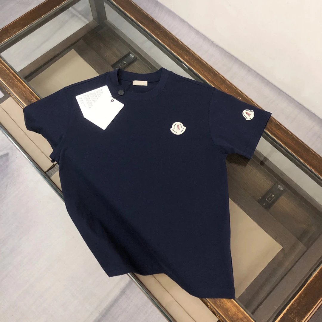 Pure Cotton Crew Neck Embroidered T-Shirt