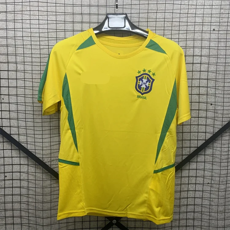 Retro national team series 06 Brazil 04 Portugal France Argentina Germany home and away short-sleeved and long-sleeved(pic17) Retro national team series 06 Brazil 04 Portugal France Argentina Germany home and away short-sleeved and long-sleeved
