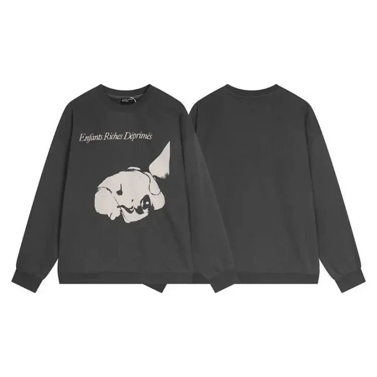 ERD Melancholy Rich Second Generation Washed and Distressed Letter Printed Hooded Sweatshirt(pic27) ERD Melancholy Rich Second Generation Washed and Distressed Letter Printed Hooded Sweatshirt