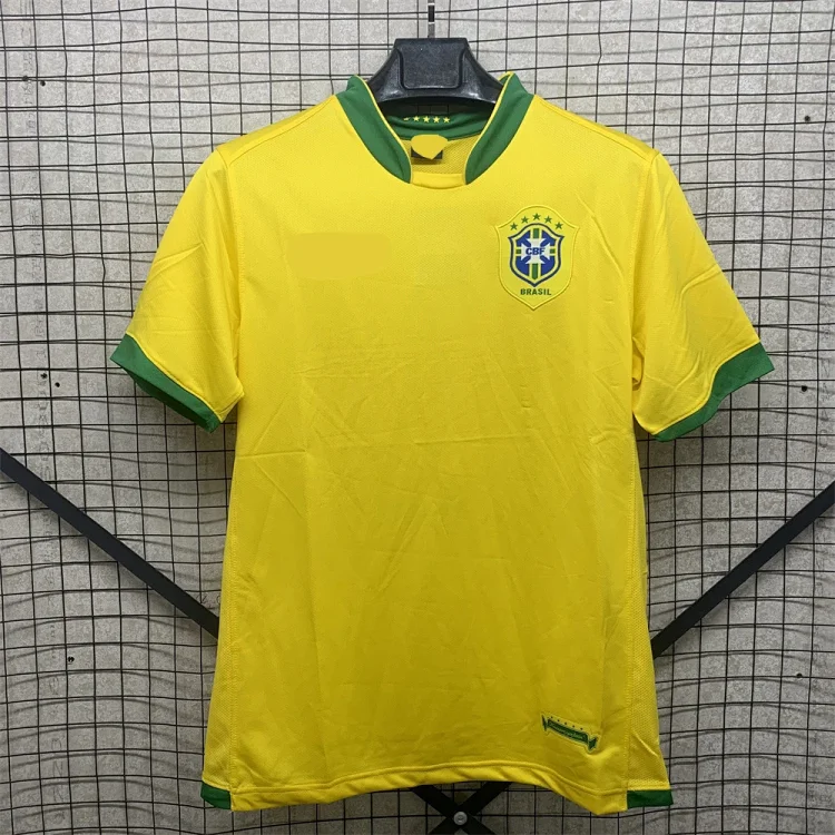 Retro national team series 06 Brazil 04 Portugal France Argentina Germany home and away short-sleeved and long-sleeved(pic20) Retro national team series 06 Brazil 04 Portugal France Argentina Germany home and away short-sleeved and long-sleeved