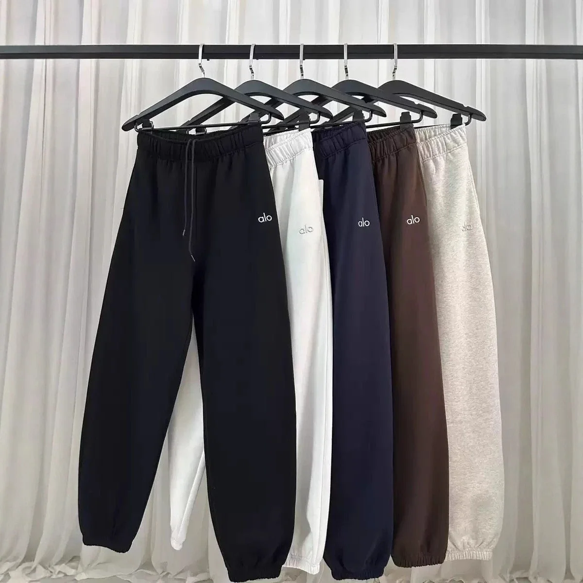 Yoga sweatpants, wide leg pants, drawstring trousers, loose and casual