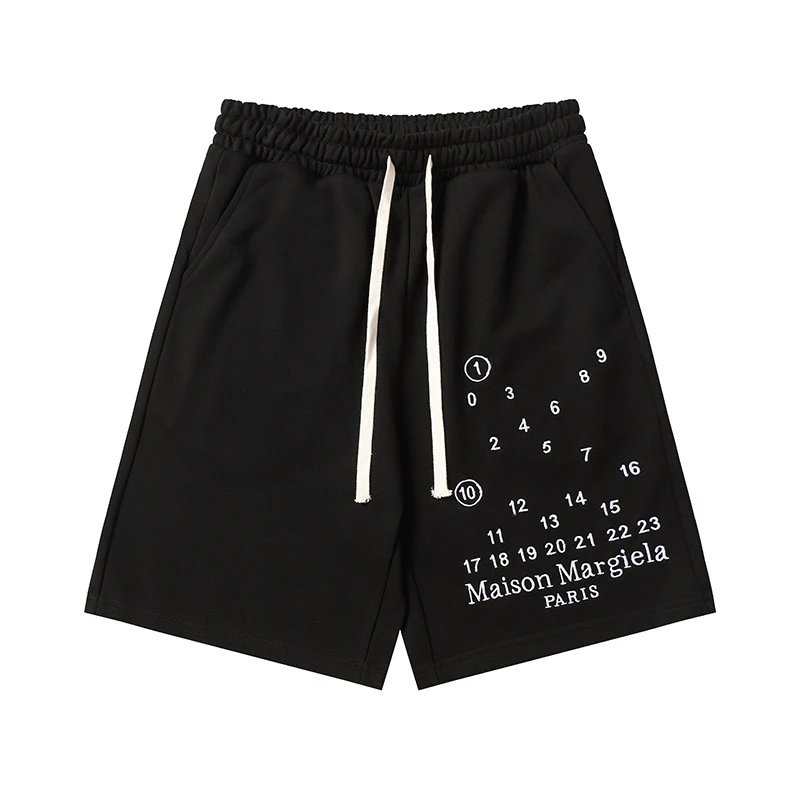Design Minimalist Beige Drawstring Shorts - 11