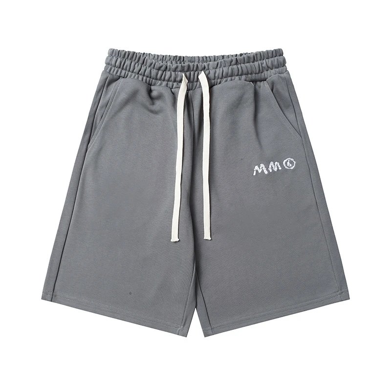 Design Minimalist Beige Drawstring Shorts - 23