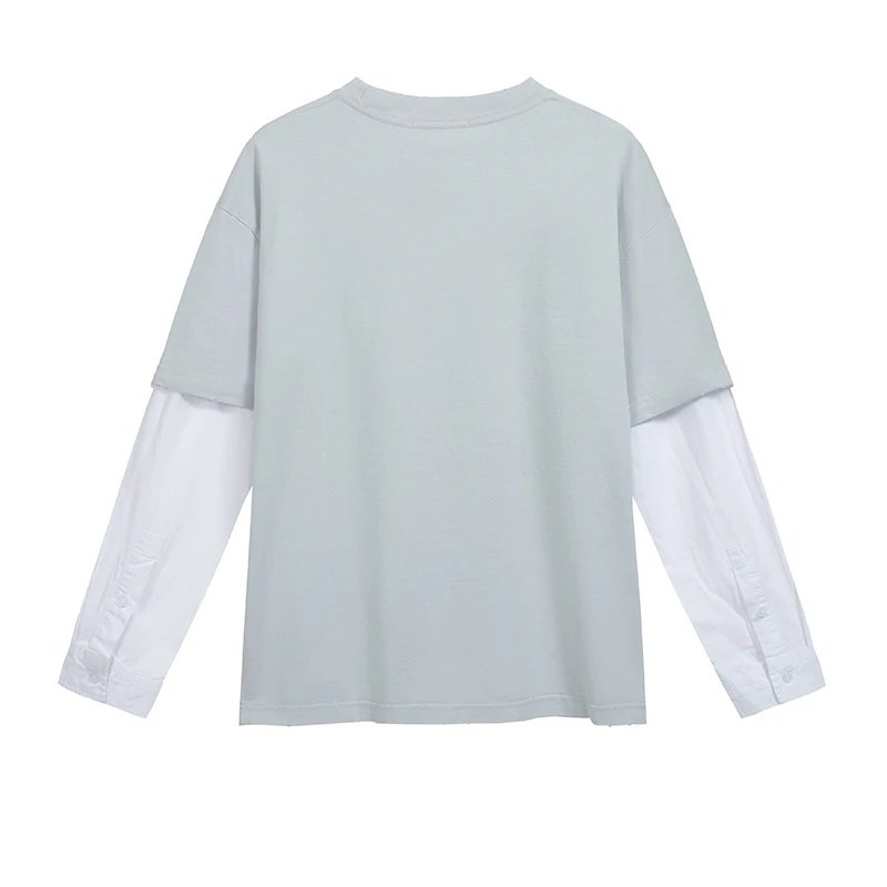Acne Studios Layered Long-Sleeve T-Shirt in Mint Green - 4