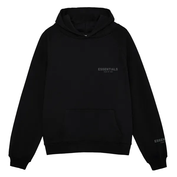 Fear of God Essentials Black Hoodie - 1