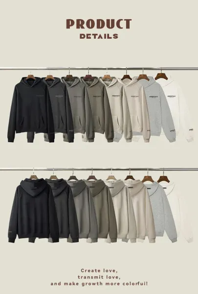 Fear of God Essentials Black Classic Hoodie - 2