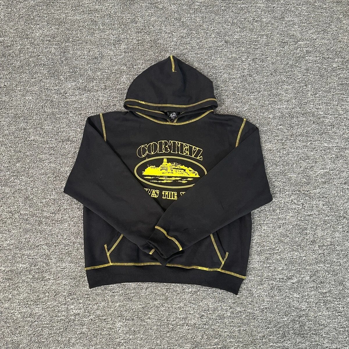 Design Cortez Graphic Print Heather Gray Hoodie product detail 8 in Litbuy spreadsheet finds