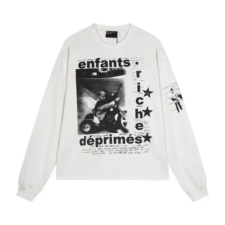 ERD Melancholy Rich Second Generation Washed and Distressed Letter Printed Hooded Sweatshirt(pic26) ERD Melancholy Rich Second Generation Washed and Distressed Letter Printed Hooded Sweatshirt