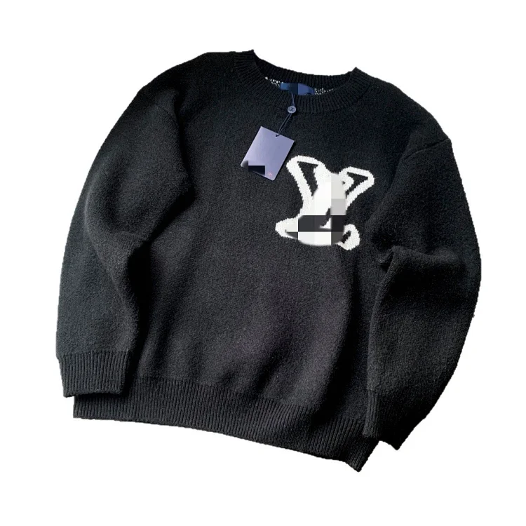 Round neck loose sweater sweater pullover jacquard letters same style for men and women(pic11) Round neck loose sweater sweater pullover jacquard letters same style for men and women