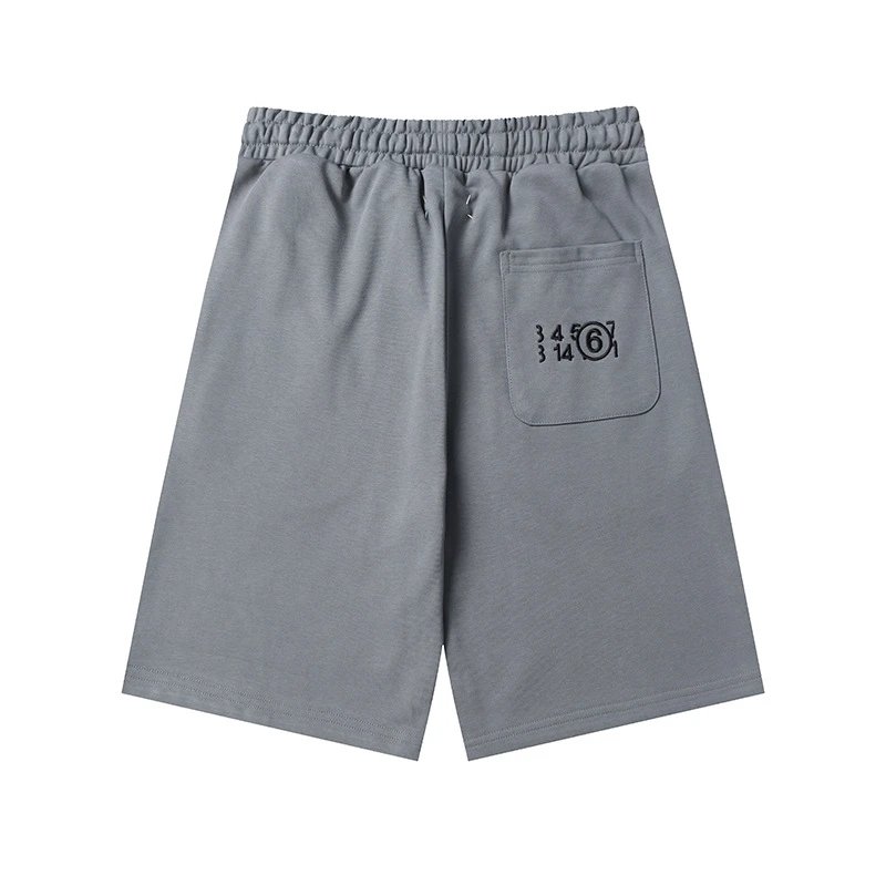 Design Minimalist Beige Drawstring Shorts - 31