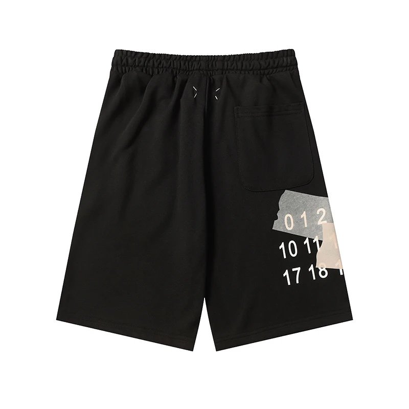 Design Minimalist Beige Drawstring Shorts - 40