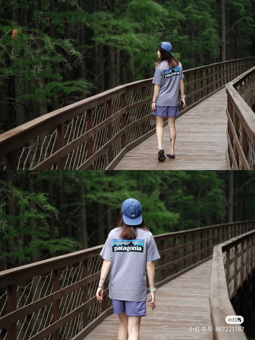Patagonia P-6 Logo Responsibili-Tee Forest Green T-Shirt - 15