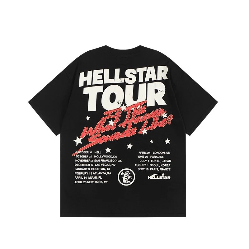 Hellstar Faith to Stability Black Graphic T-Shirt - 20