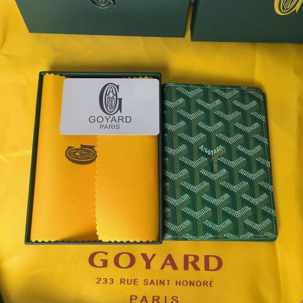 Goyard Saint Louis Brown Chevron Pattern Wallet